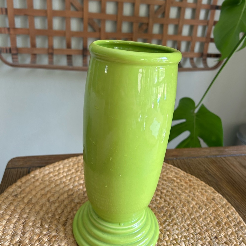 Vibrant Green Ceramic Vase